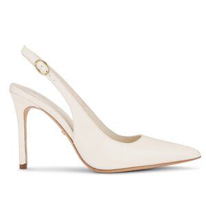 RAYE Calla Pump in White Pointed Toe Sling Back Heels 10 / 40